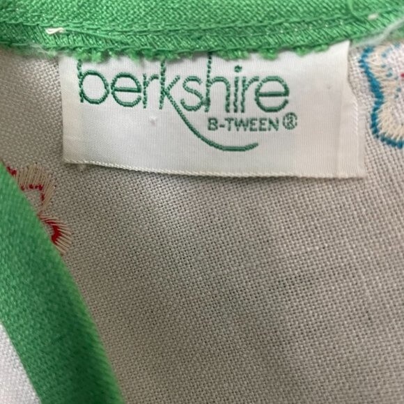 Vintage Berkshire B-Tween Embroidered Floral Lightweight Maxi Womens Dress - Picture 10 of 11